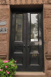 A door in Albany, New York, on a home constructed in 1889