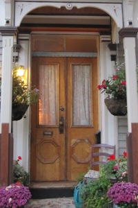 A door in Saratoga Springs, New York