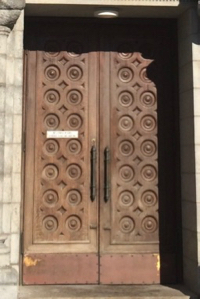 A door on the Cathedral Basilica in Saint Louis, Missouri