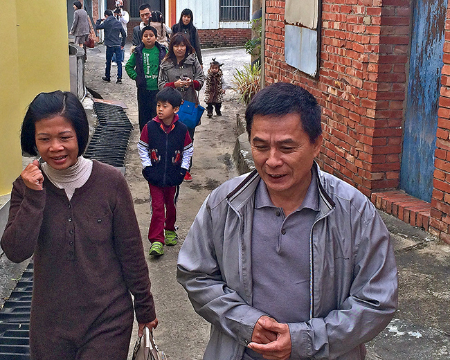 Second brother approaching daughter-in-law’s home