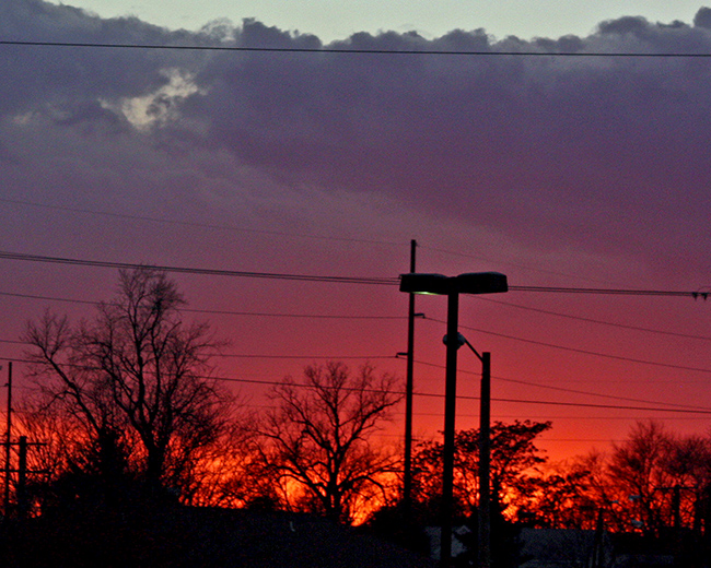 Sunset colors