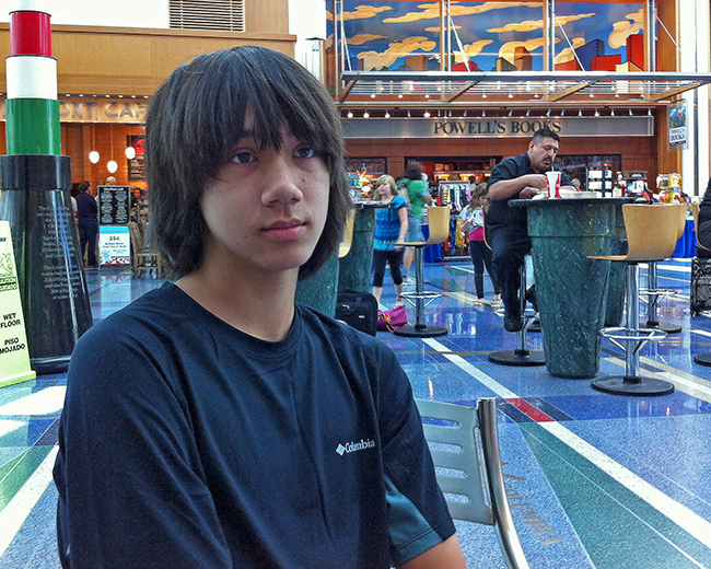 Arthur in Portland Airport