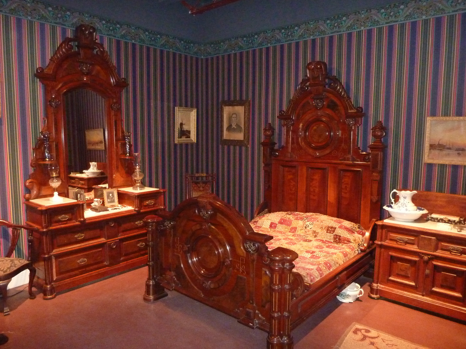 victorian ivory painted bedroom furniture