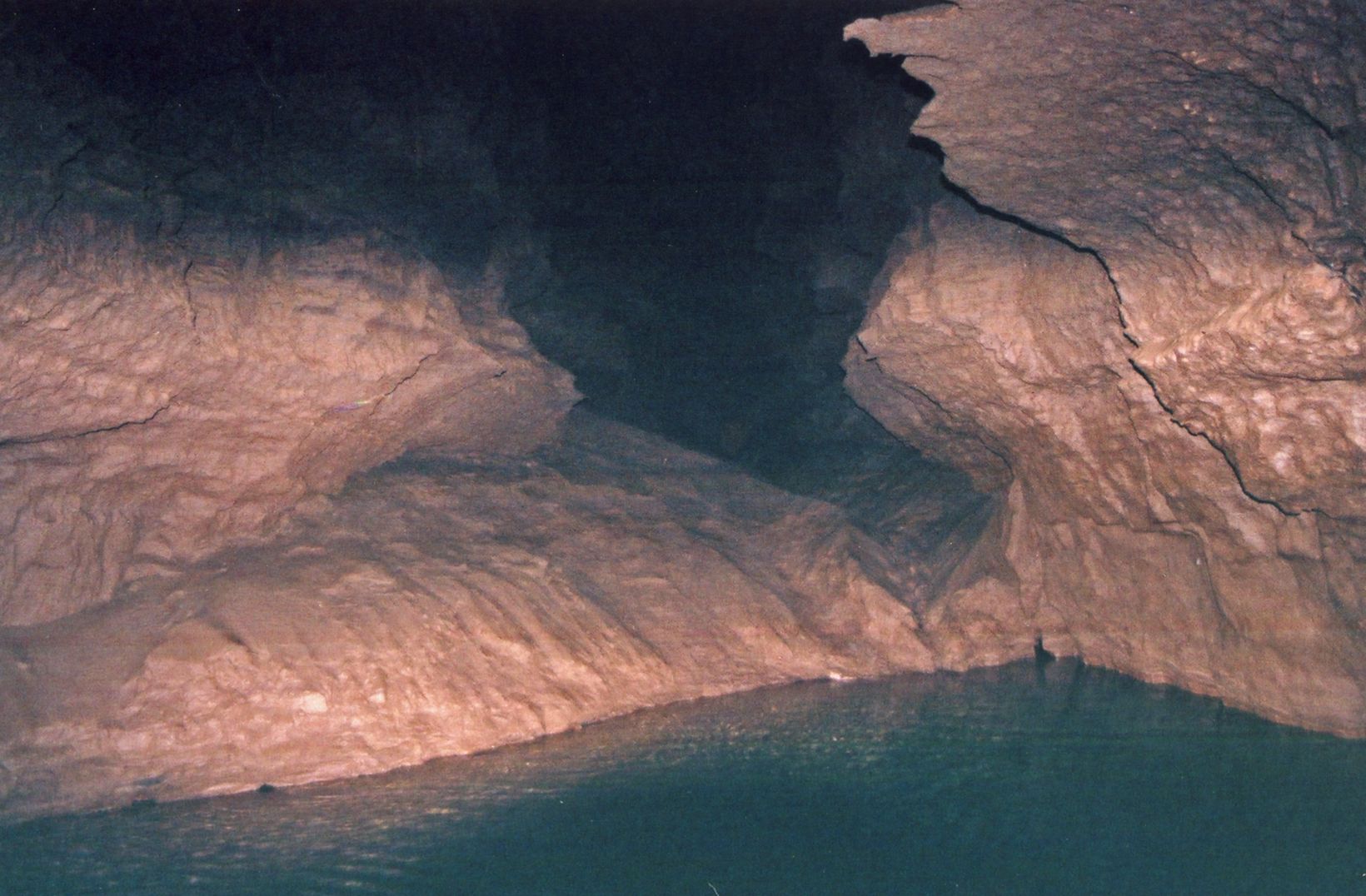 View inside Blue Springs Cavern