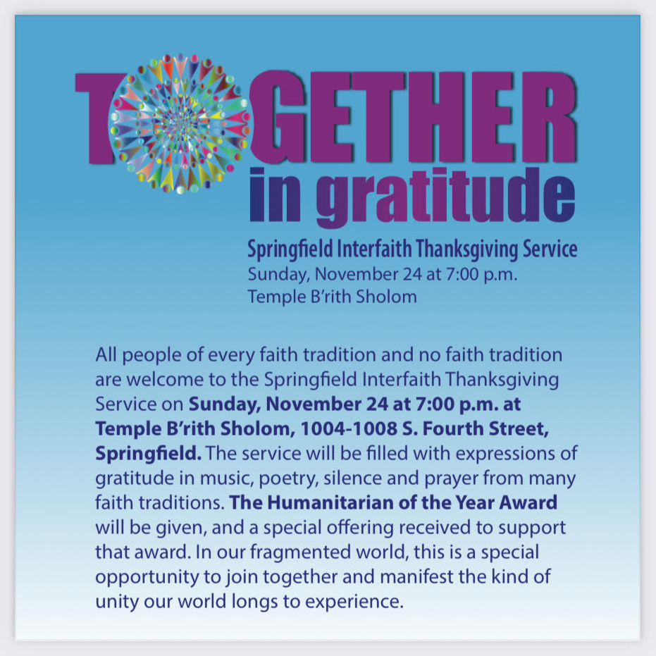 Interfaith Thanksgiving image