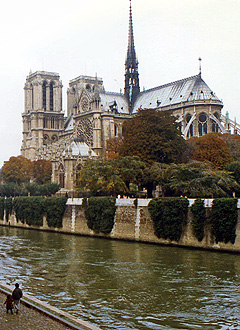 Looking across the Seine at the Cathedral
